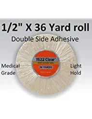 3m Clear 1522 Tape 1/2" X 36 yard = Double side adhesive