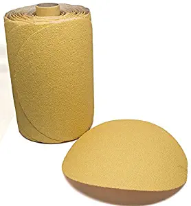 6" Discs on a Roll - PSA Gold DA Sanding Paper (100 Discs - 320 Grit)
