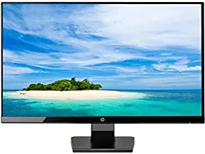 HP 27" antiglare IPS LED FHD Monitor, 1920 x 1080 Resolution, 5ms Response Time, 60Hz Refresh Rate, 10,000,000:1 Contrast Ratio, 250 cd/m² Brightness, HDMI and VGA Inputs, ENERGY STAR Certified, Black