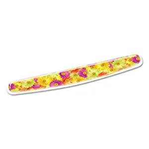 Fun Design Clear Gel Keyboard Wrist Rest, Daisy Design, Sold as 1 Each