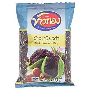 Khaothong Black Glutinous Rice 500 g. (4 Pack)