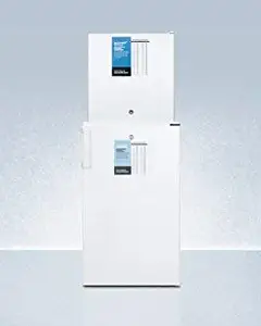 Accucold FF511L-FS24LSTACKPRO 5.5 cu. ft. Combination Stacked All Refrigerator with Compact FS24LPRO All Freezer