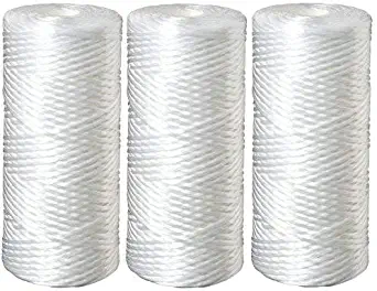 Three 5 Micron Polypropylene String Wound Water Filter Cartridges Compatible with 3M Aqua-Pure AP814 & Pentek WP5BB97P, WPX5BB97P, WP5BB975 by CFS
