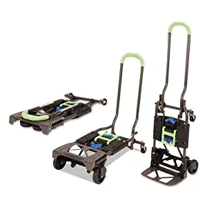 Cosco Shifter 300-Pound Capacity Multi-Position Heavy Duty Folding Hand Truck and Dolly, Green (Renewed)