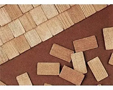 Solid Pine Wooden Shake Shingles/Bird House Craft Supplies/Buildings/Kits/Miniature Roofing/Scrap Booking, Doll Houses/Approx. 300 pc.