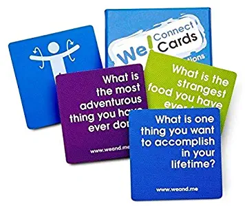 We! Connect Cards Icebreaker Questions Trust Building Games Teambuilding Activities Conversation Starters for Meetings and Workplace As Seen on TEDx (60 Cards)