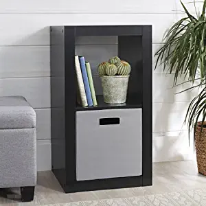 Better Homes and Gardens 2-Cube Organizer (Solid Black)