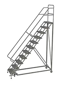 Tri-Arc KDEC111246 - Rolling Ladder 11 Step Steel Perforated