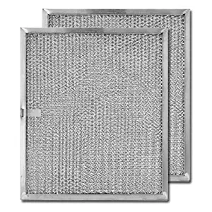 Aluminum Replacement Range Hood Filter 9-7/8" x 11-11/16" x 3/8" (2-Pack)