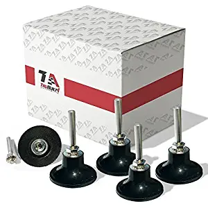 5 Pack of 3 inch Conditioning Disc Pad Holder Assembly by TruBuilt 1 Automotive - 1/4'' Shank - Speed-Lok TR Quick-Change attachment - Compatible with 3M ROLOC Scotch-Brite Brand Discs