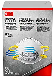 3M 8210 Plus N95 Particulate Respirator Disposable Dust Mask, 10 Masks