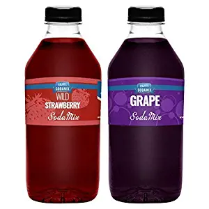 Ralph's 32oz (Quart) TWO Pack Sparkling Water Soda Maker Flavors Syrup | Wild Strawberry | Grape | Sodamix