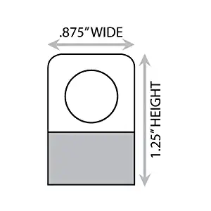 1-1/4" X 7/8" Round Hole Adhesive Hang Tabs 1000/Pack