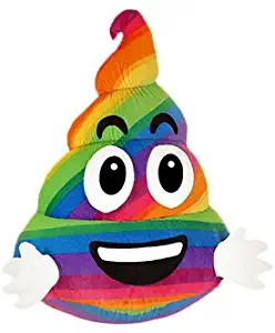 ToySource Steamer The Turd Plush Collectible Toy, Rainbow, 24"