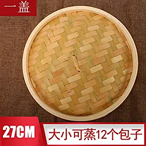 The multi-layer bamboo steamed stuffed bun xiao long bao steamed buns steamer is used commercially in the hotel and restaurant (Bamboo, 27cm The cage)