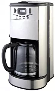 Frigidaire FD7188 12-Cup Stainless Steel Programmable Coffee Maker with Coffee Grinder, 220V (Not for USA)
