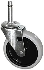 Rubbermaid Commercial Products 3424L6 Replacement Swivel Bayonet Caster 4 Inch Wheel
