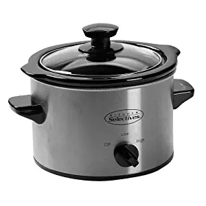Kitchen Selectives SC-152 Slow Cooker, 1.5 quart, Stainless Steel