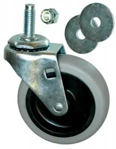 Rubbermaid 3530L1 Threaded Stem Caster For Older 2640 Dolly and 3530 Square Dolly