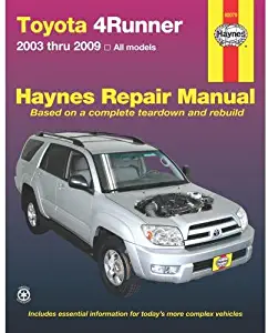 Haynes Toyota 4Runner, 2003 Thru 2009 Repair Manual (92079)