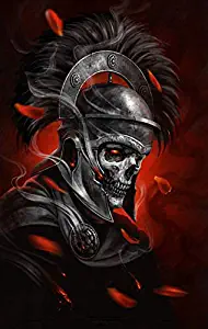 Full Square Drill 5D DIY Diamond Painting Skull Admiral 3D Embroidery Cross Stitch Mosaic Rhinestone Halloween Decor Gift,40x50CM(15.75x19.69inch)