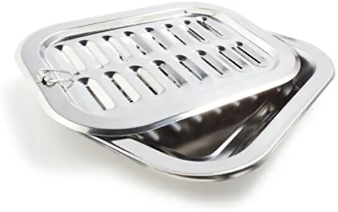 Sur La Table Stainless Steel Broiler Pan 246597-1, 12" x 9"