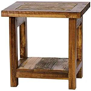 Mountain Woods Furniture The Wyoming Collection High End Table, 24