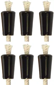 Wine Bottle Candle, Ceramic - Black, Set of 6