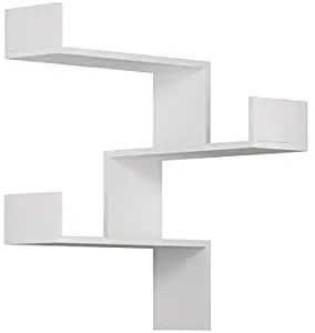 Ada Home Décor Walker Wall Shelf, 24" x 35" x 9", White