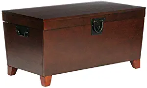 Southern Enterprises Pyramid Storage Trunk Cocktail Table, Espresso Finish