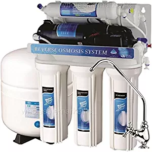 5 Stage Reverse Osmosis with Booster Pump - RO Water Filter System ( 50 GPD )