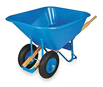 Wheelbarrow, Poly, 10 Cu. Ft, Pneumatic