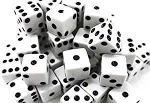 Ifavor123 Bulk Pack of 100 Dice – Standard Size 16MM