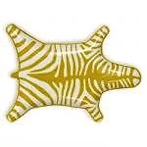 Jonathan Adler Porcelain Zebra Stacking Dishes Yellow