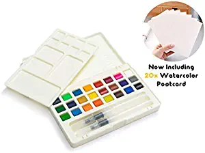 Umiko Watercolors, for The Apprentice of The Craft - Now Including 20 Cold-Pressed Watercolor Postcards & Everything You Need to Become a Master of Watercolors-Get Your Set Today Before Its All Gone!