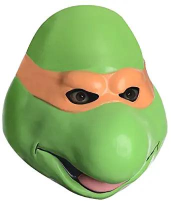 T.M.N.T. Michelangelo Overhead Latex Costume Mask Adult