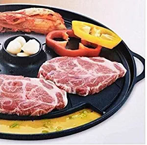 Cast Iron Stove Top Korean BBQ Jumbo Round Grill
