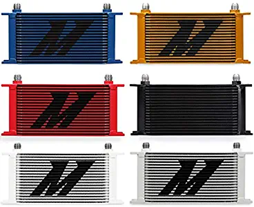 Mishimoto MMOC-19BL Universal 19 Row Oil Cooler, Blue