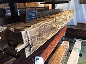 Reclaimed Wood Mantel, Barn Beam