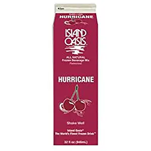 Island Oasis Hurricane Fruit Beverage Mix, 32 Fluid Ounce -- 12 per case.