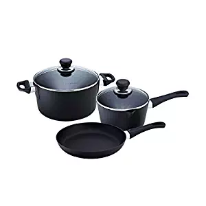 Scanpan 10508000 Classic 5-Piece Cookware Set, Black