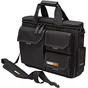 ToughBuilt - Quick Access Laptop Bag + Shoulder Strap, Medium, Rugged HardBody Construction with Protective Padding, Fits 13" - 17" Laptops, Compatible with ClipTech Pouches (TB-EL-1-M2)